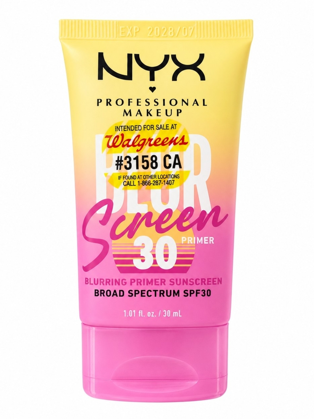 $5 With $15 Bundle - NYX Blur Screen SPF 30 Primer Sunscreen 1.01 oz